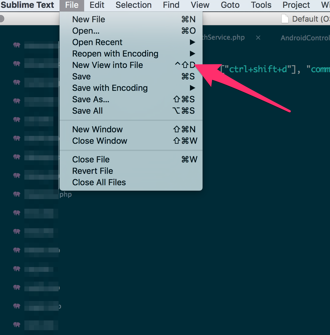 Sublime Text Clone File Shortcut